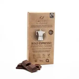 Chocolat Espresso 72% Équitable (GALERIE AU CHOCOLAT)