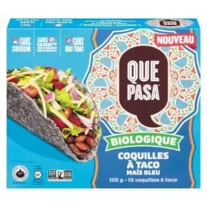 Coquilles à Taco Maïs Bleu (QUE PASA)
