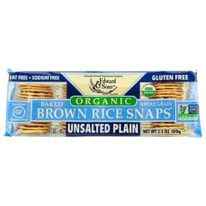 Craquelins de Riz Brun Non-Salé Biologique (EDWARD & SONS)