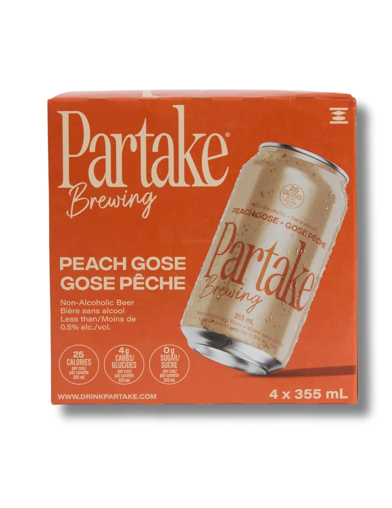 Bière Sans Alcool Gose Pêche (PARTAKE) ** DISCONTINUÉ **