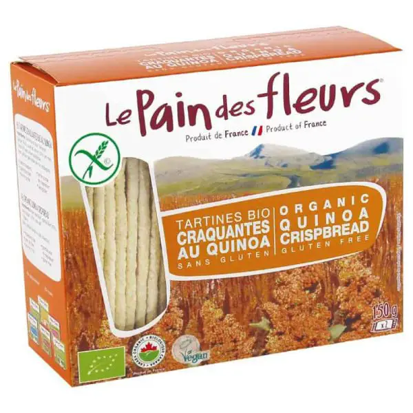 Tartines au Quinoa Biologiques Sans Gluten (PAIN DES FLEURS)