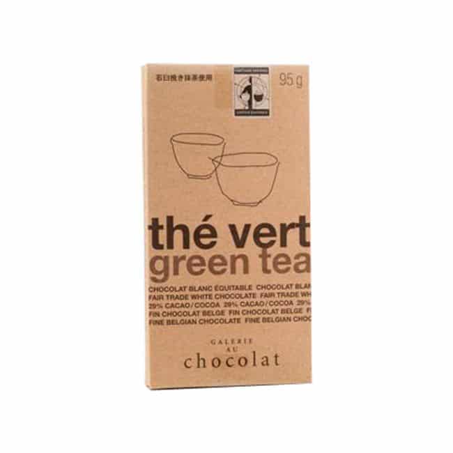 fair trade green tea white chocolate