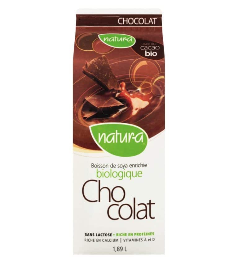 organic chocolate fortified soy beverage