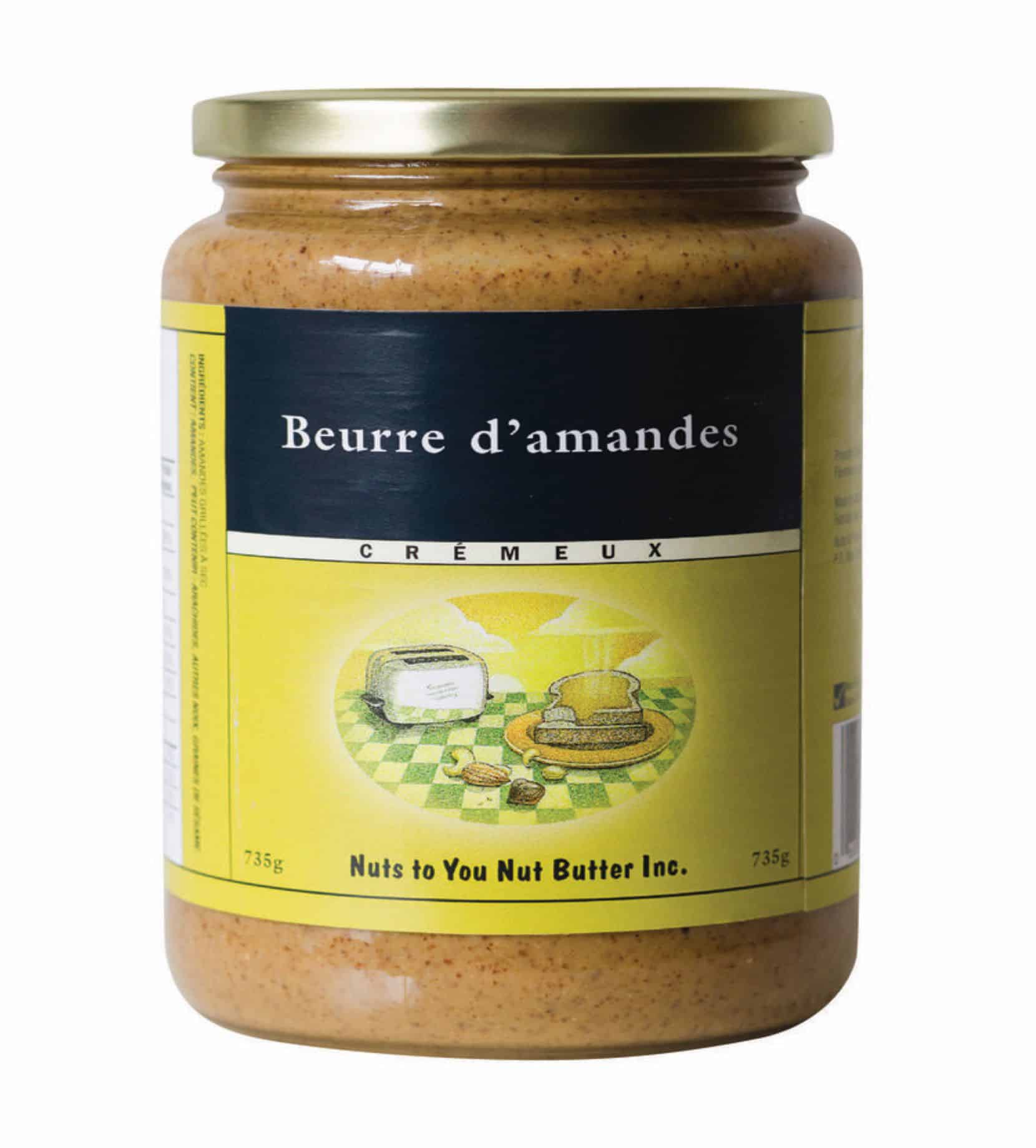 Beurre d'amandes biologiques crémeux — Nuts to You Nut Butter