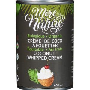 Organic and Fair Trade Coconut Cream (MÈRE NATURE)