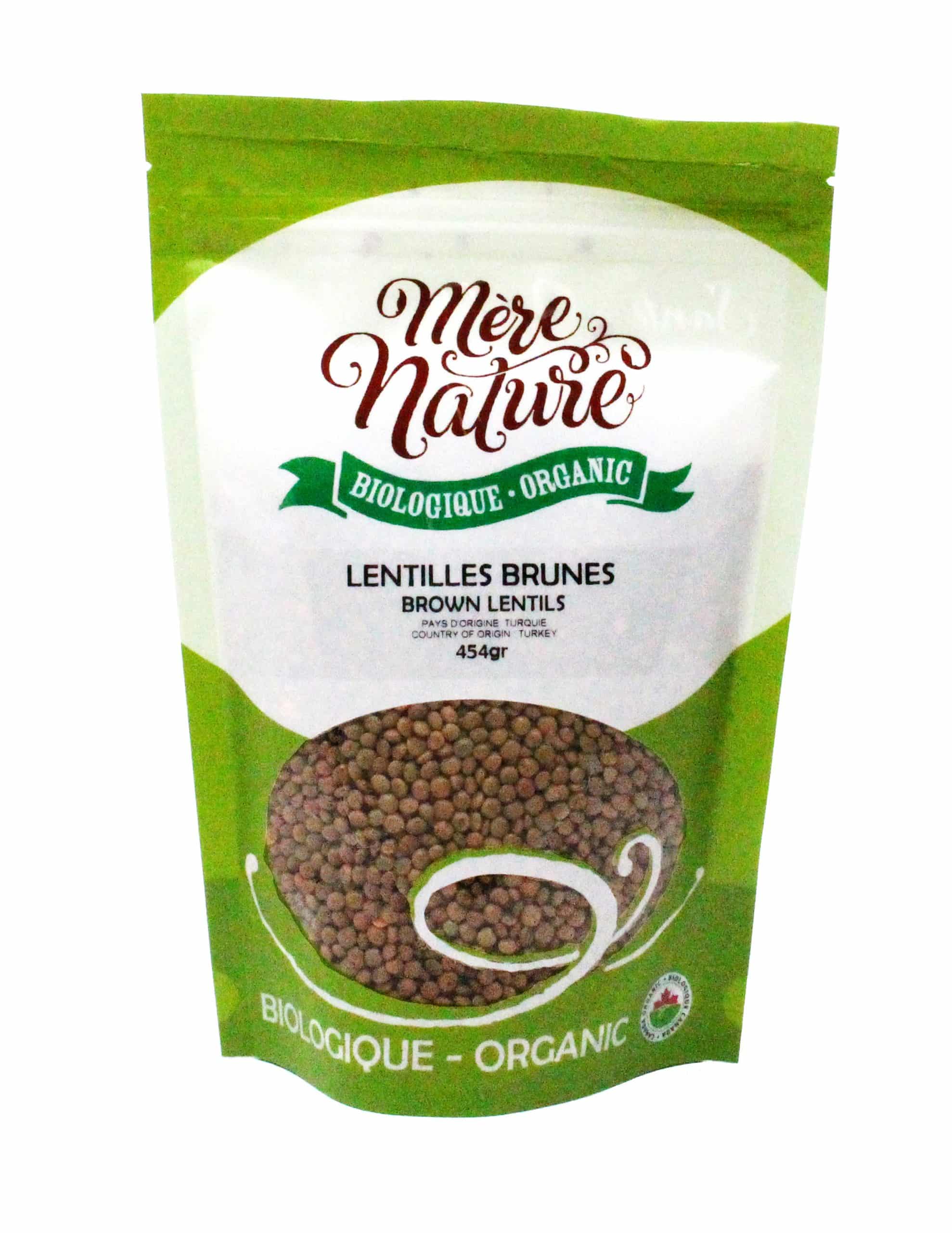 Lentilles Brunes Biologiques (MÈRE NATURE)***disontiuné