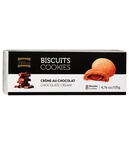 Biscuits Farci à la Crème de Chocolat (DÉLICIA)