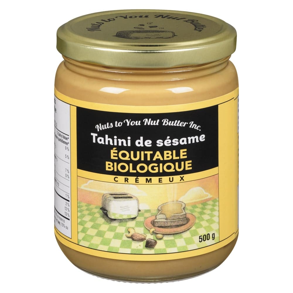 Tahini de Sésame Équitable Biologique Crémeux (Nuts toYouNutButter)