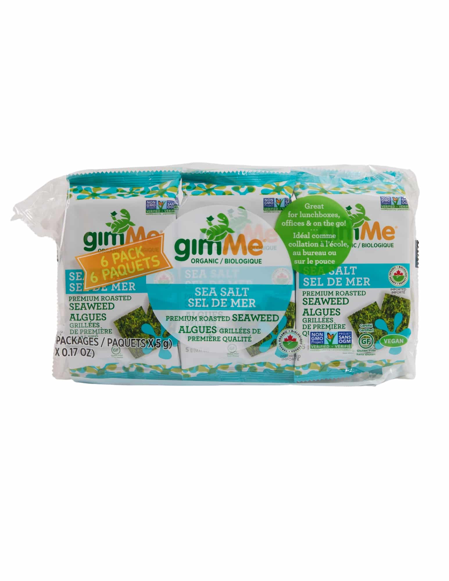 Algues Grillées Sel de Mer (6X5G) (GIMME)