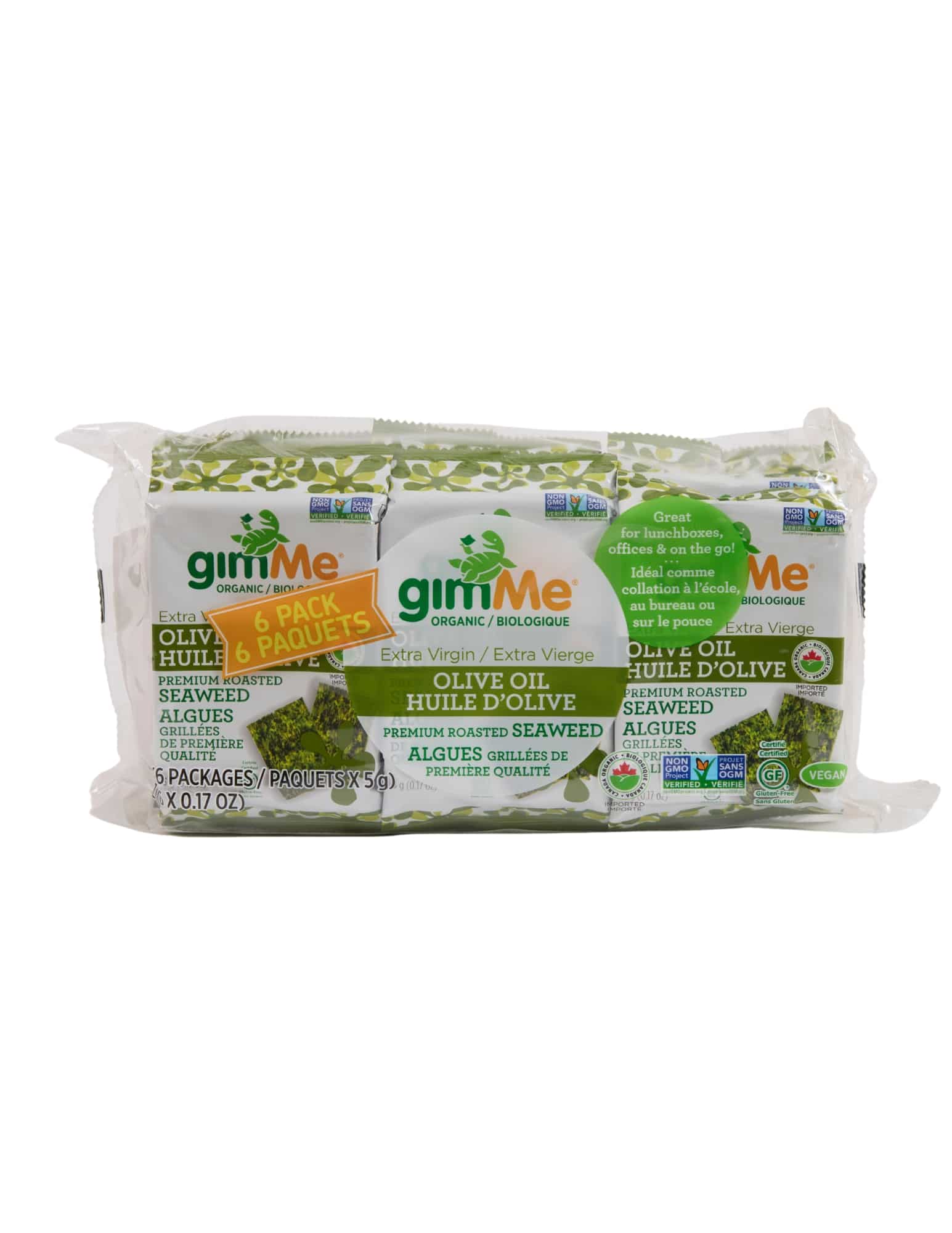 Algues Grillées Huile Olive Biologiques (6X5G) (GIMME)