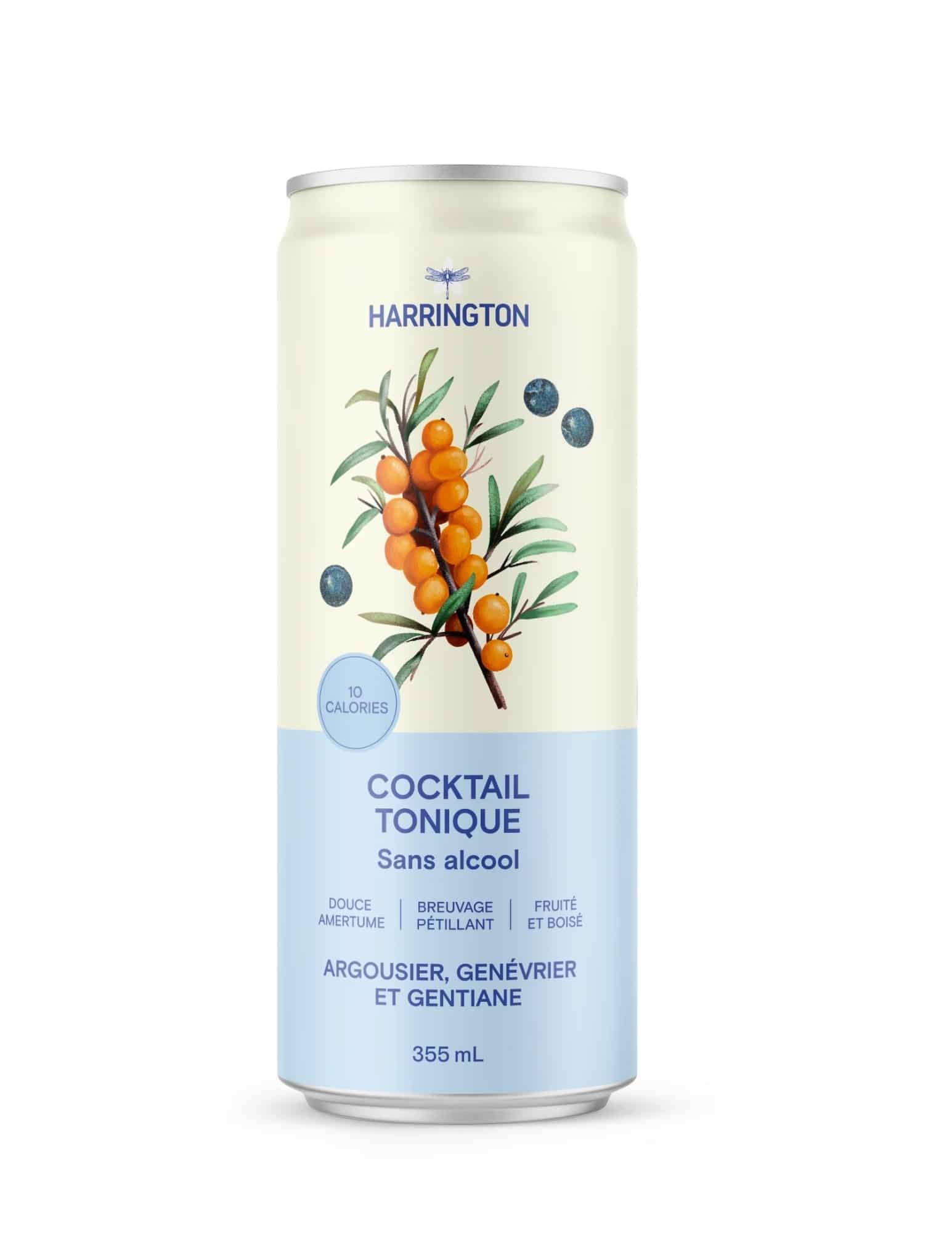 Cocktail Tonique sans Alcool Argousier et Baie de Genévrier (HARRINGTON)