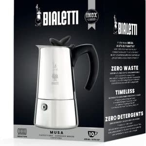 Cafétière Espresso Musa Acier Inoxadable10 Tasses (BIALETTI) (discontinué)
