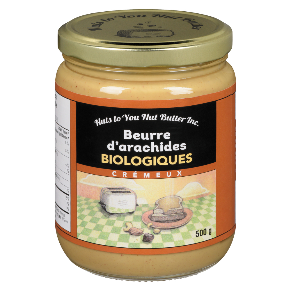 Beurre d'Arachides Crémeux Biologique (Nuts toYouNutButter)
