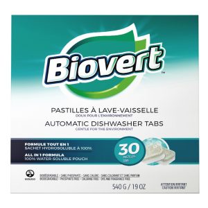 Box of Water Soluble Dishwasher Tablet (BIO VERT)