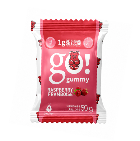 Jujubes Framboise 1g de sucre (Go!Nutrition)