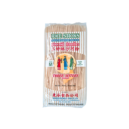 Pâtes Nouilles de Riz 10mm (THREE SISTER BRAND)