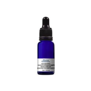 Bouteille de Verre Bleu+bouchon noir 18TE/Codigoute (Divine Essence)