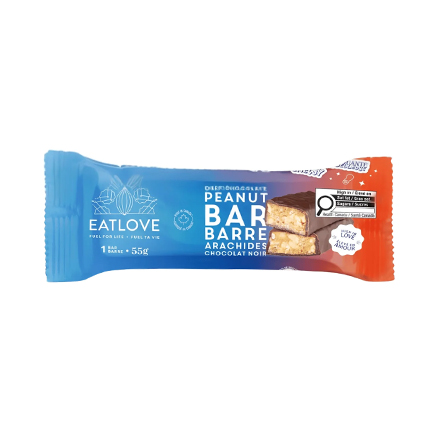 Barre de chocolat- Caramel et Arachides (EAT LOVE)