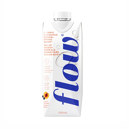 Eau de Source Aromatisée Pêche et Bleuet Biologique (FLOW)