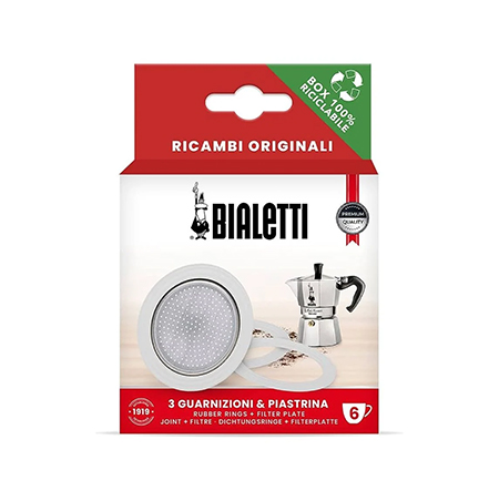 Moka Gasket et Filtre Cafetière 6 tasses (BIALETTI)