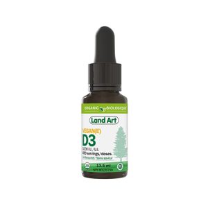 Vitamine D3 1000UI/Goutte Vegan biologique (LAND ART)