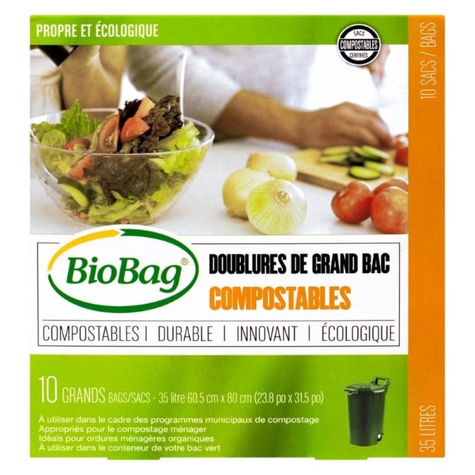 Sac à déchet compostables 35L (BIOBAG)